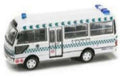 Tiny Toys 1:76 Scale Toyota Coaster St. John Ambulance 1990 White