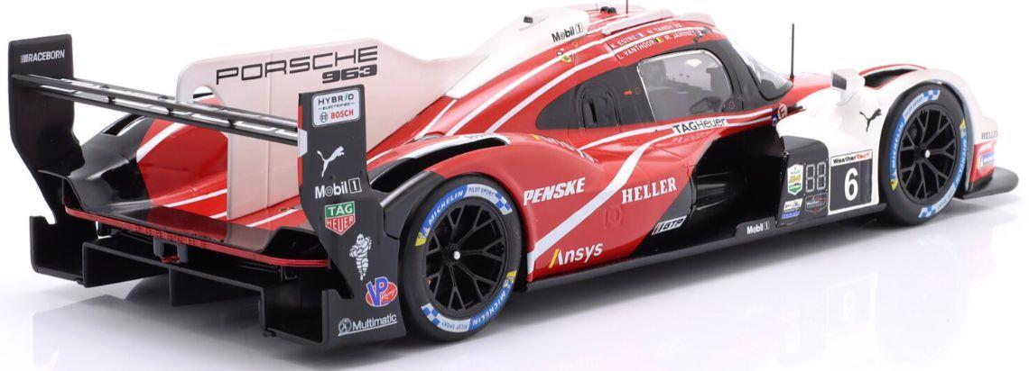 Ixo 1:18th Scale Porsche 963 #6 4th 24h Daytona 2024 Penske Motorsport Estre/Jaminet/Tandy/Vanthoor