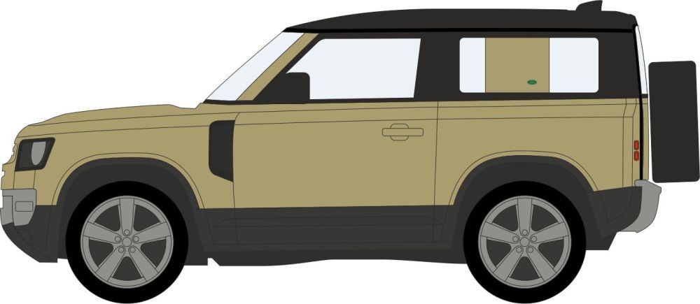 Oxford Diecast 1:76 Scale New Defender 90 Godwana Stone