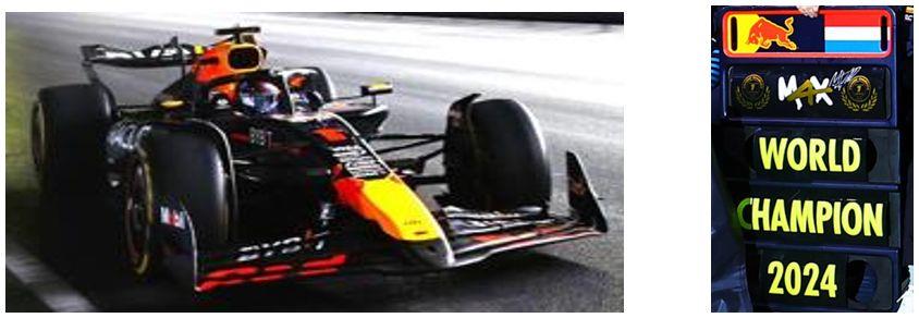 Spark  1:43rd Scale Oracle Red Bull Racing RB20 #1 2024 F1 Drivers' Champion Max Verstappen
