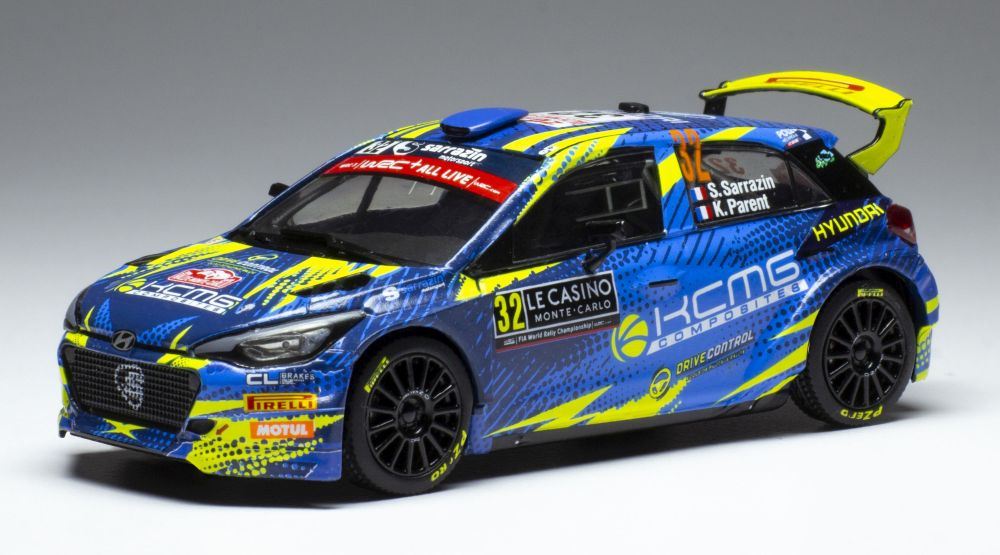 IXO 1:43 Scale Hyundai i20 R5 #32 Rallye Monte Carlo 2020 S.Sarrazin/K.Parent