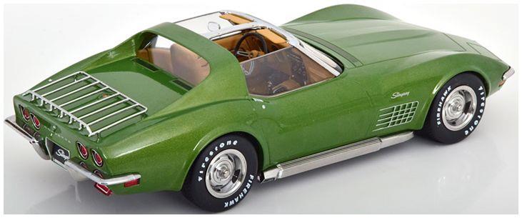 Kk Scale 1:18 Scale Chevrolet Corvette C3 1972 Light Green Metallic