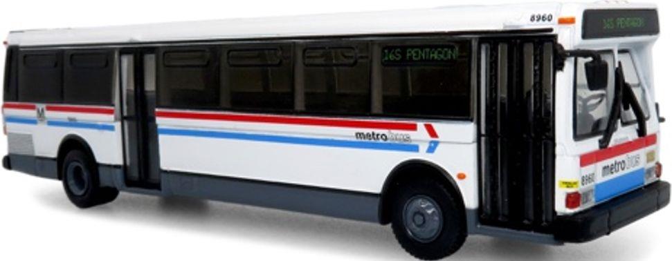 Iconic Replicas 1:87 Scale Grumman 870 Transit Bus 1980 WMATA Washington Metropolitan 16S Pentagon