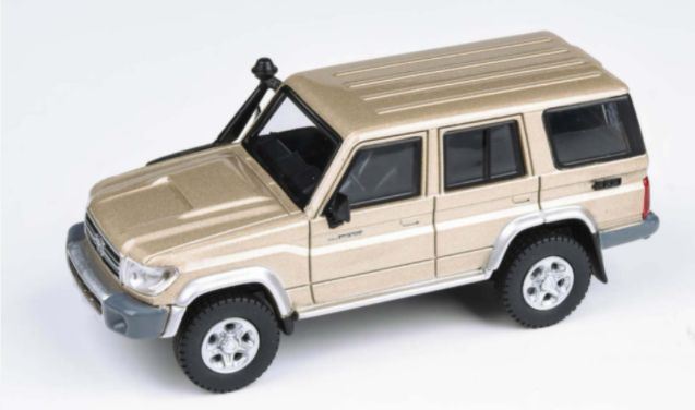 Paragon 1:64 Scale Toyota Land Cruiser 76 Vintage Gold (RHD)