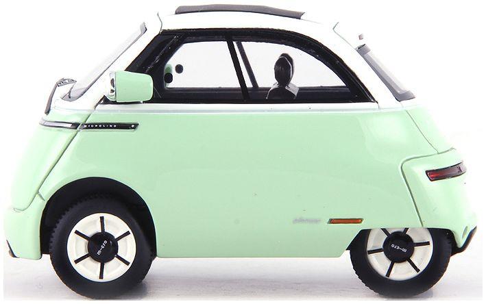 Autocult 1:43 Scale Microlino 'Urban' (Closed Roof) Mint/White