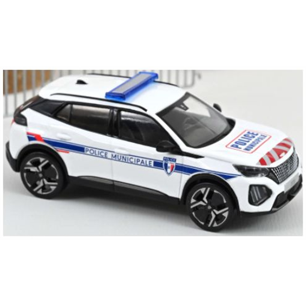 Norev 1:43 Scale Peugeot 2008 2024 Police Municipale w/Red/White