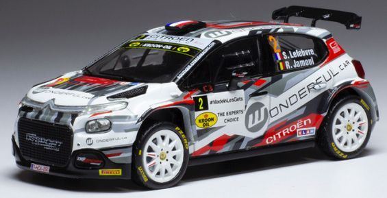 IXO 1:43 Scale Citroen C3 Rally #2 Rallye du Condroz Huy 2021 S.Lefebvre/R.Jamoul