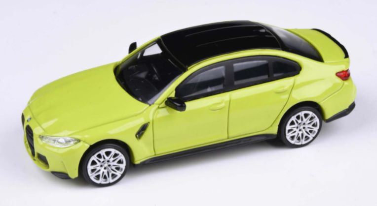 Paragon 1:64 Scale BMW M3 G80 Colour Sao Paulo Yellow (RHD)