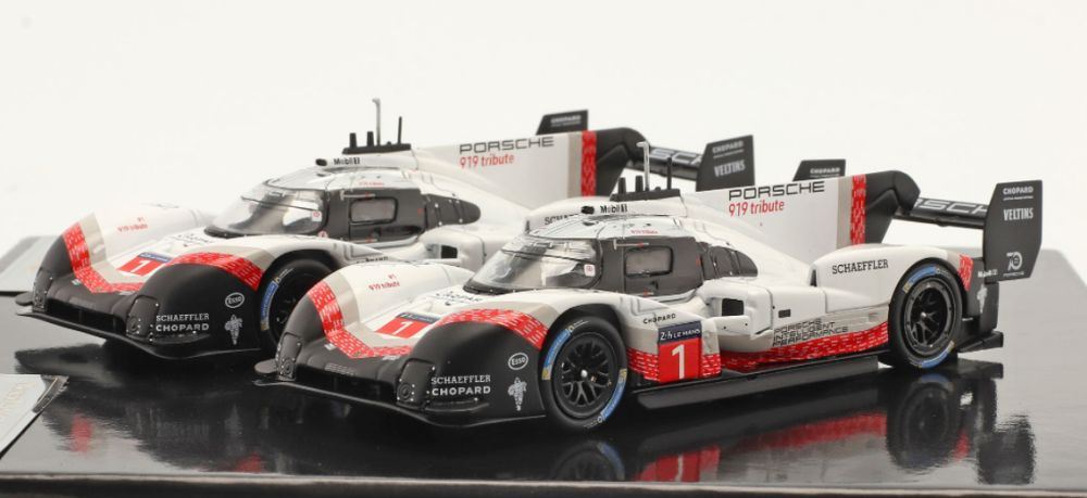 IXO 1:43 Scale Porsche 919 Hybrid #2 Tribute Set Record Laps Nurburgring & Spa 2018