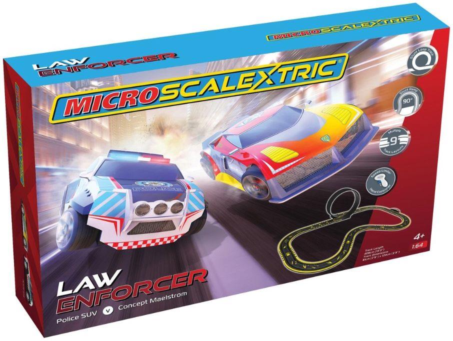 Scalextric 1:64 Scale Micro  Law Enforcer Mains Powered Race Set
