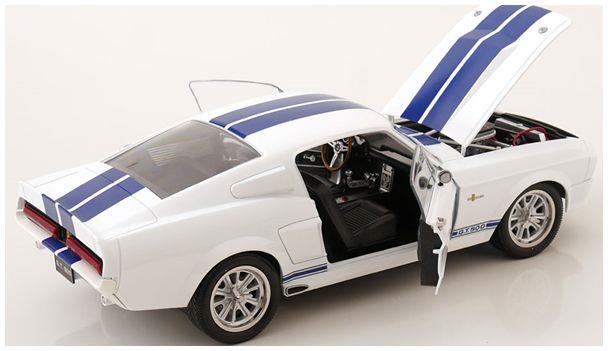 KK Scale 1:12 Scale Ford Mustang Shelby GT500 White/Blue Eleanor 1967
