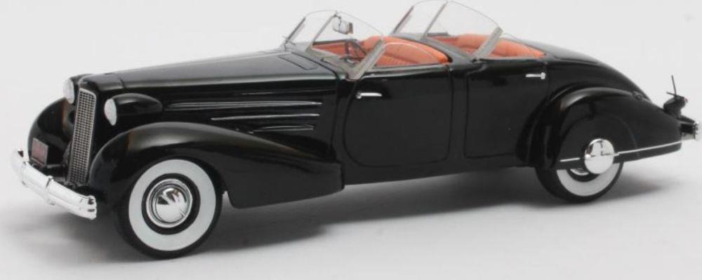 Matrix 1:43 Scale Cadillac V16 DCS Phaeton Open Black 1937