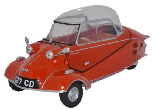 Oxford Diecast 1:18 Scale Messerschmitt KR200 Bubble Car Rouge Sarde