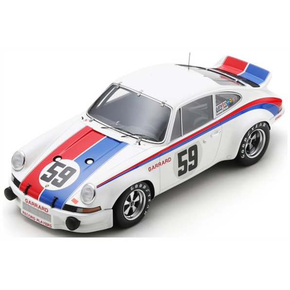 Spark 1:18 Scale Porsche 911 Carrera RSR #59 Winner 24H Daytona 1973 P. Gregg/H. Haywood