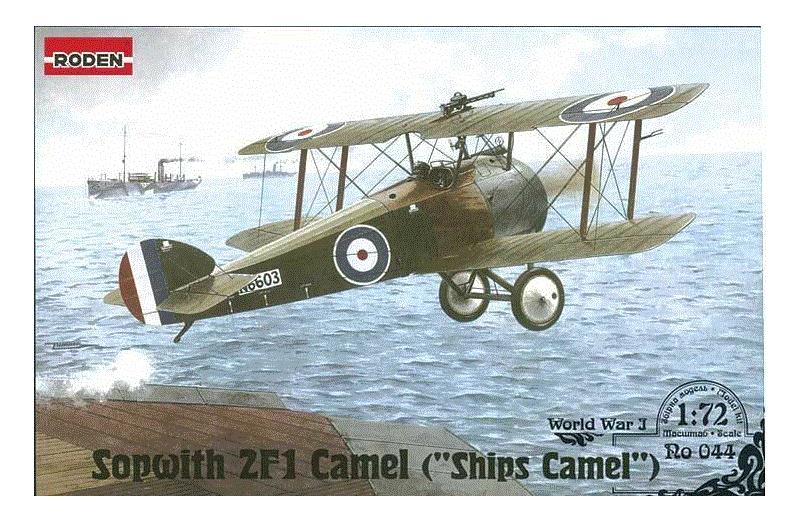 Roden 044 1/72 Scale SOPWITH 2F.1 Camel British Biplane WWI Plastic Model Kit