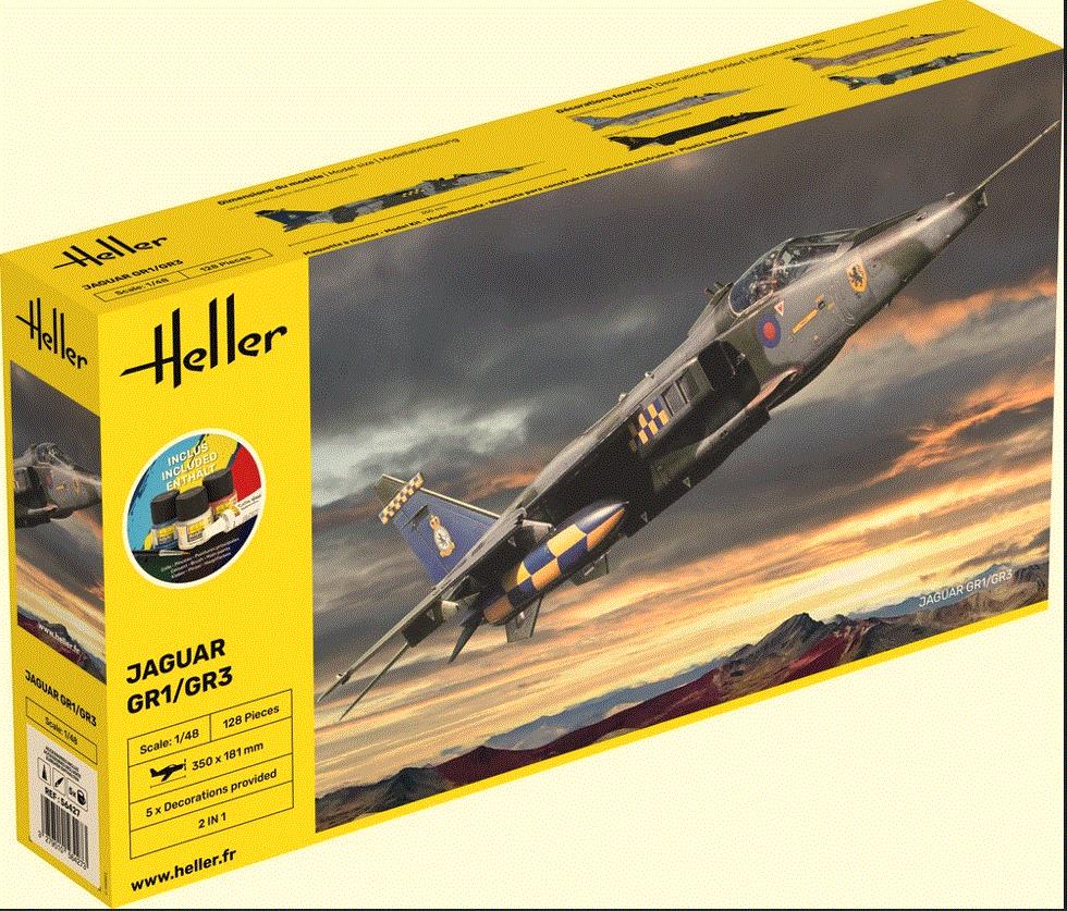 Heller 80427 1/48 Scale RAF Jaguar GR1/GR3 with Five Decal Options