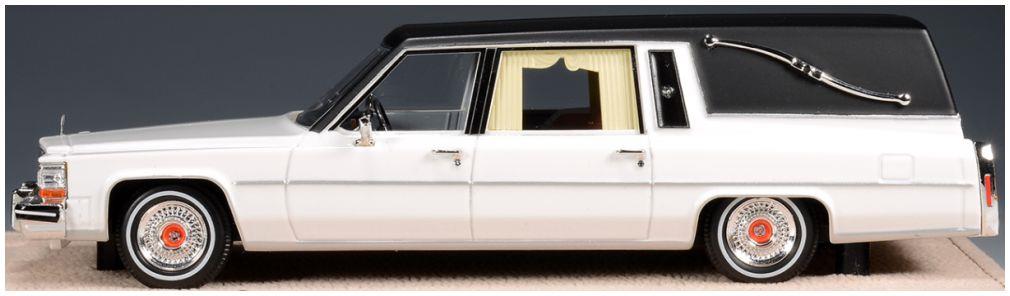 GLM 1:43rd Scale Cadillac Superior Hearse White 1980