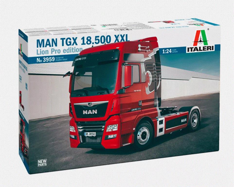 Italeri 3959 1/24 Scale MAN & ; TGX 18-500 XXL Lion Pro Edition Model Kit
