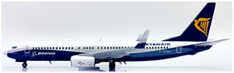 JC Wings 1:400th Scale Boeing 737-800 Dreamliner Ryanair White Nose EI-DCL w/Antenna