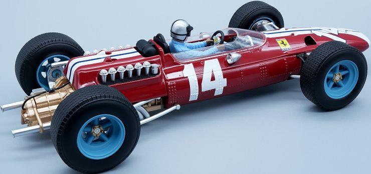Tecnomodels� 1:18 Scale Ferrari 512 F1 GP USA Team NART 1965 #14 Pedro Rodriguez w/Driver Figure