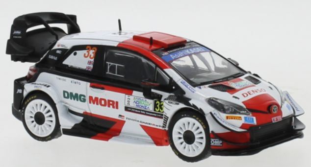 IXO 1:43 Scale Toyota Yaris WRC #33 Toyota Gazoo Racing WRC Monza 2021 E.Evans/S.Martin