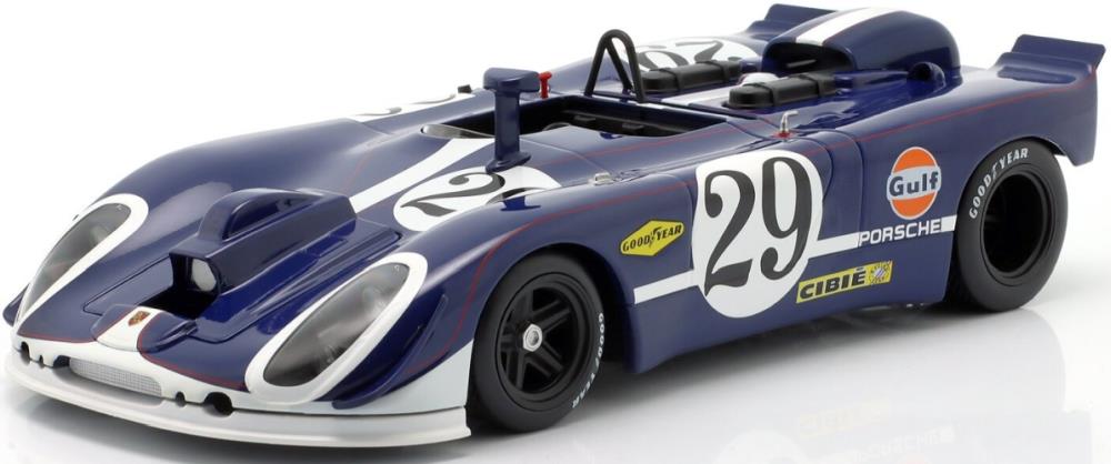 IXO 1:18th Scale Porsche 908/02 #29 9th 24h Le Mans 1970 Linge Williams Camera Car