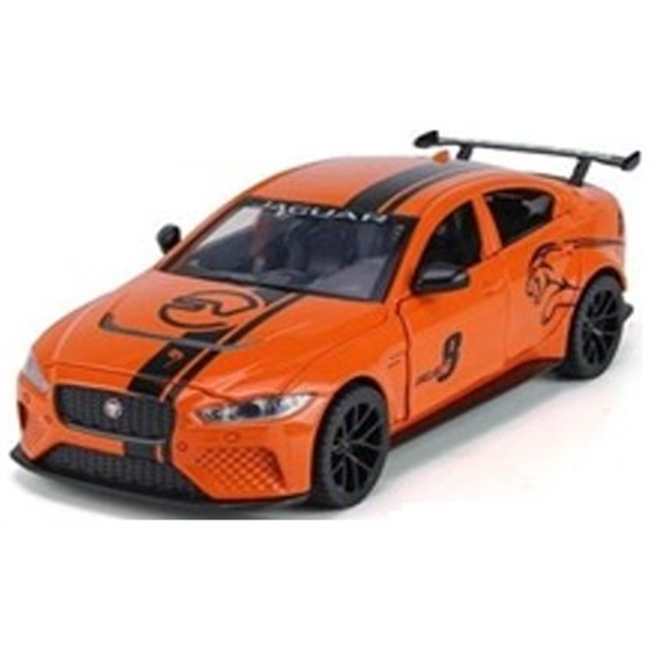 QY Toys 1:24 Scale Jaguar XE SV Project 8 Orange Opening Parts/Light and Sound
