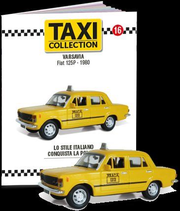 Atlas Editions 1:43 Scale Fiat 125p Warsaw 1980 Taxi of the world - Centauria