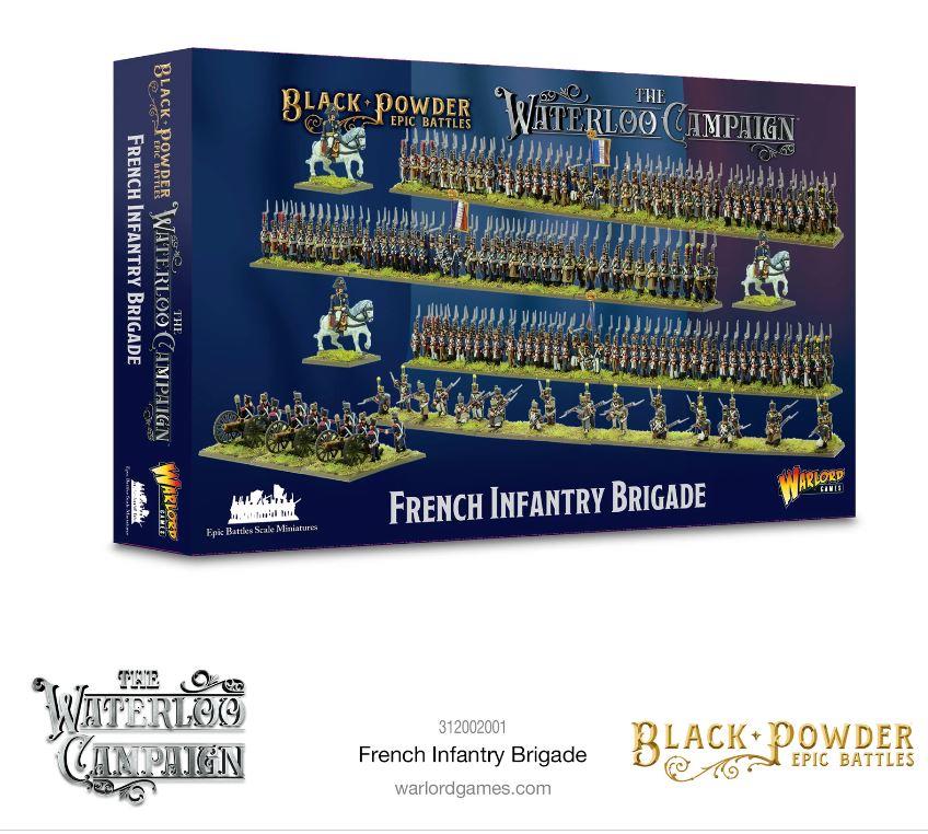 Black Powder 312002001 15MM Epic Battles: Waterloo – French Infantry Brigade