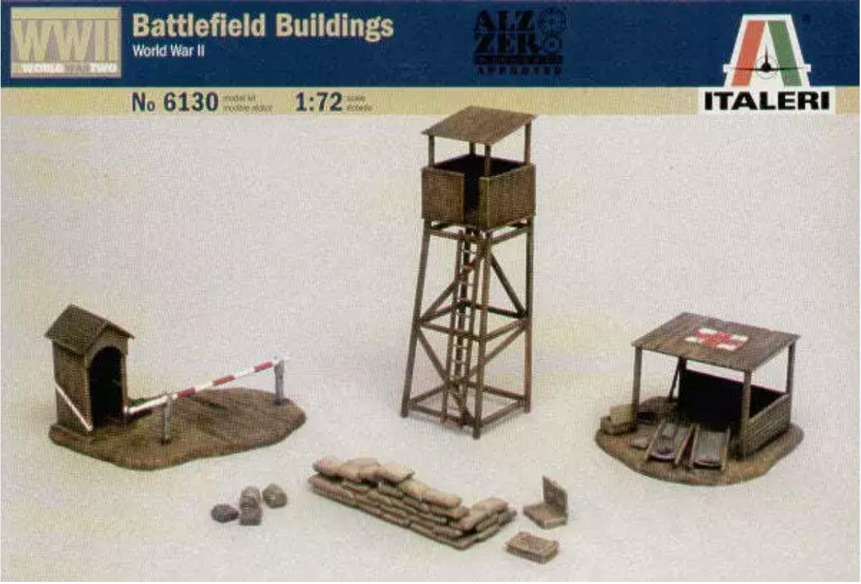 Italeri 6130 1:72 Scale Battlefield Buildings WWII