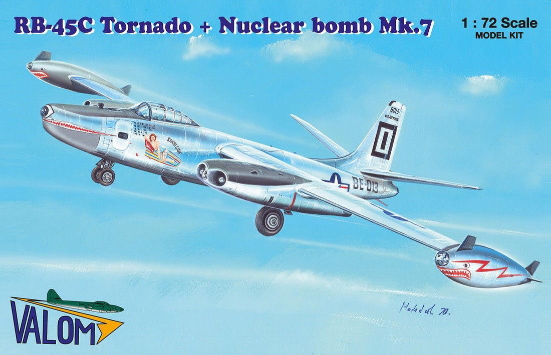 Valom 1/72 Scale North-American RB-45C Tornado Nuclear Bomb Mk.7 VLM72122