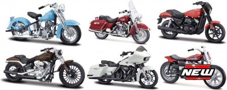 Maisto 1:18 Scale Harley Davidson Set 12pcs No:40