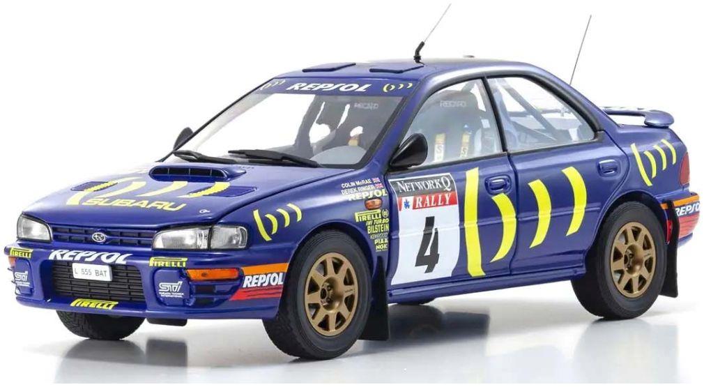 Kyosho 1:18 Scale Subaru Impreza #4 Colin McRae/Derek Ringer Winner 1994 RAC