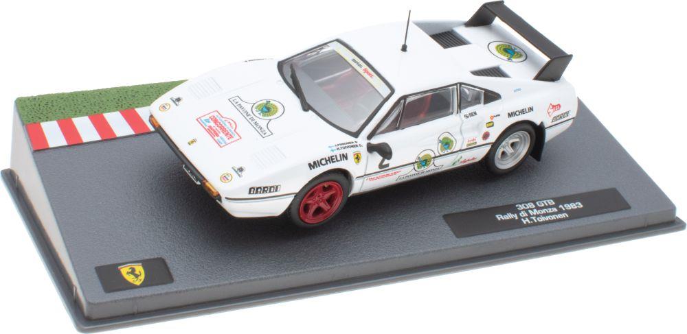 Atlas Editions 1:43 Scale Ferrari 308 GTB - Rally di Monza 1983 Cased - Ferrari Racing Collection