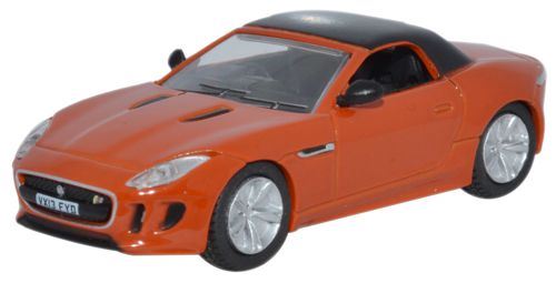 Oxford Diecast 1:76 Scale Jaguar F Type - Firesand