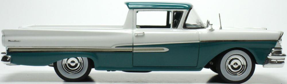 Goldvarg 1:43 Scale Ford Ranchero Gulfstream Blue 1958