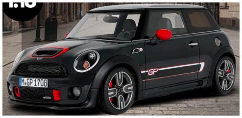 OTTO 1:18th Scale Mini JCW GP2 R56 Thunder Grey Metallic 2012