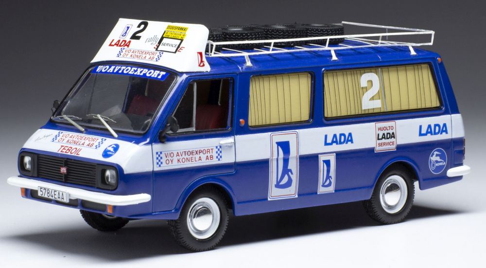 IXO 1:43 Scale RAF 2203 Talbot Sport Rally Service 1000 Lakes 1984 Assist w/Roof Rack and Wheels