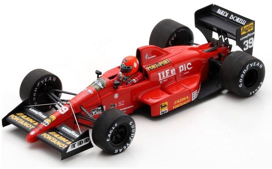 Spark 1:43rd Scale Life L190 #39 Pre-Practice Monaco GP 1990 Bruno Giacomelli