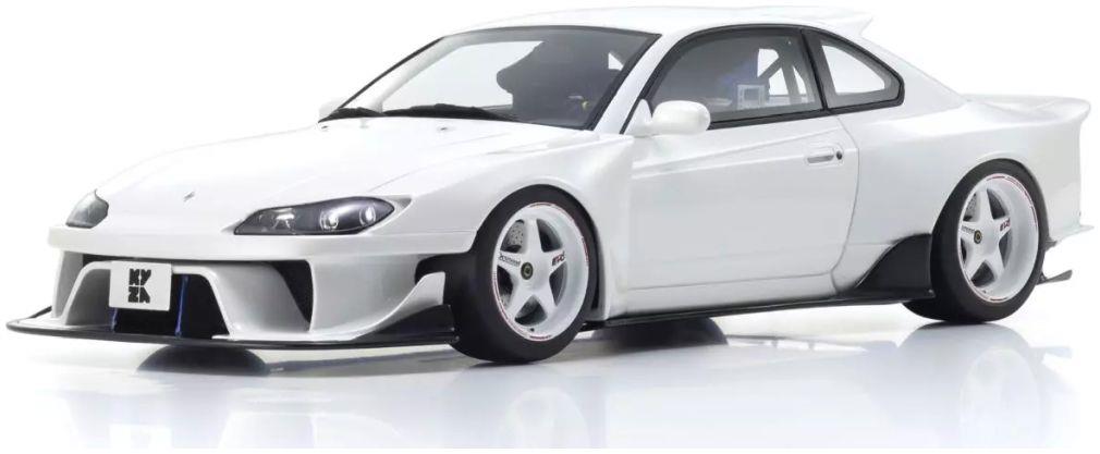 Kyosho  1:18th Scale Samurai Collection Nissan Silvia S15 Khyzyl Saleem White