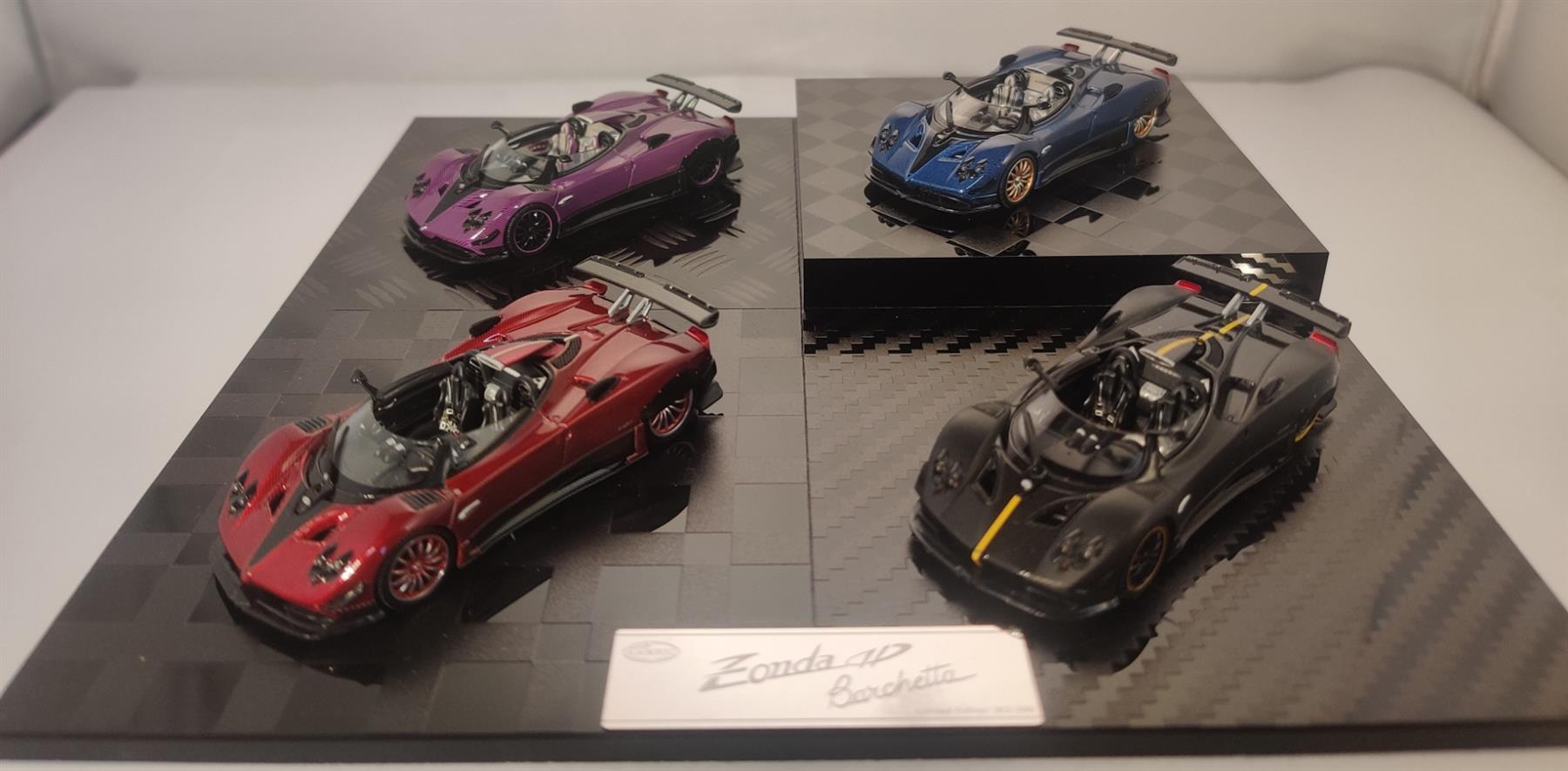 LCD  1:64th Scale Pagani Zonda HP Carbon Set (x4)
Global Limited Edition 699 Sets