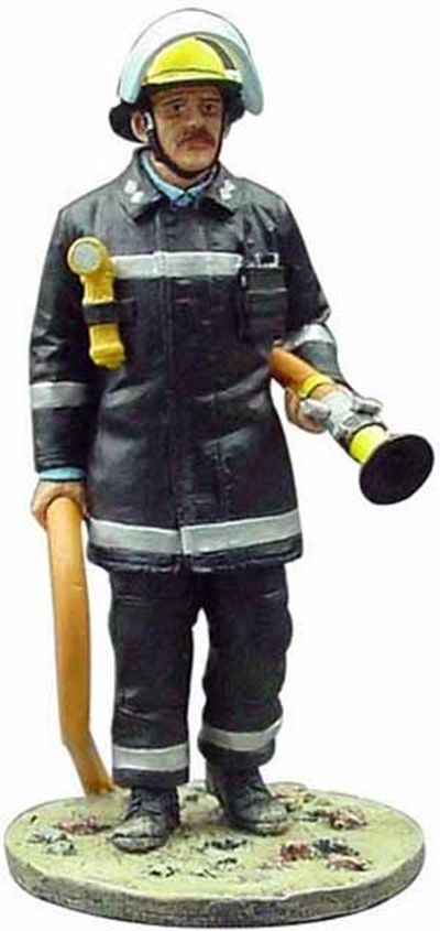 Atlas Editions 1:32 Scale Fireman - fire dress - London - UK - 1985