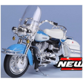 Maisto 1:18 Scale Harley Davidson FLH Electra Glide 1966 Blue/White