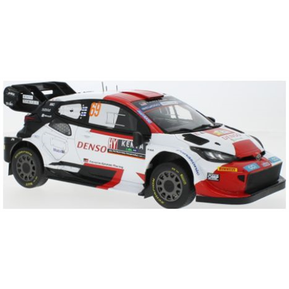 IXO 1:18 Scale Toyota GR Yaris Rally1 Hybrid #69 Rallye WM Safari Rally 2023 Rovanpera/Halttunen