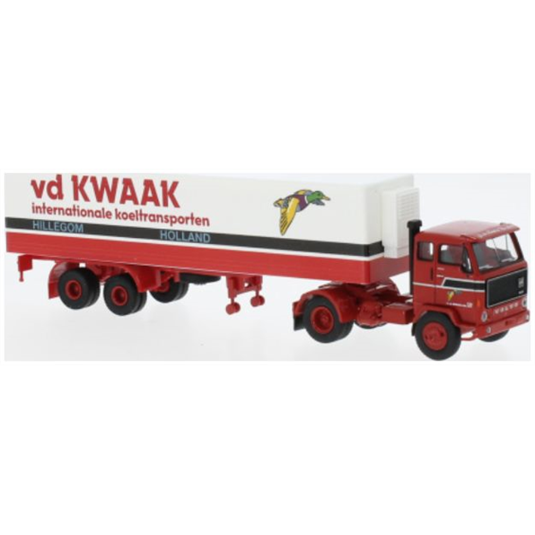 Brekina  1:87th Scale Volvo F 89 Koffer SZ v.d.Kwaak 1972 Neues Design