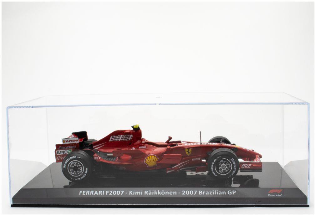 Atlas Editions 1:24 Scale Ferrari F2007 - Kimi Raikkonen 2007 Brazil Cased - 1:24th Scale F1 Collection