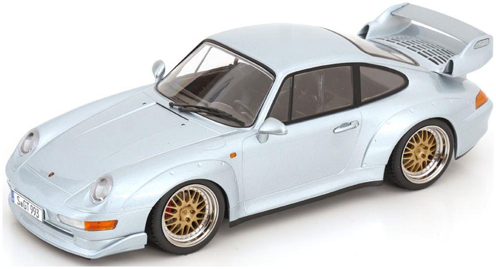 KK Scale 1:18th Scale Porsche 911 (993) GT2 1996 BBS Rims Silver