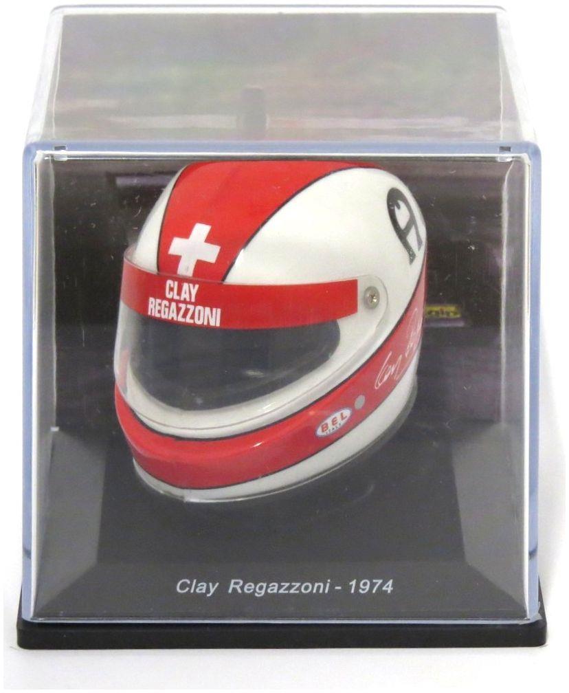 Atlas Editions 1:5th Scale Clay Regazzoni - 1974 Ferrari F1 Helmet Collection