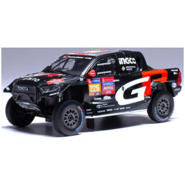 IXO 1:43 Scale Toyota GR DKR Hilux Evo T1U 2024 #226 Rally Dakar S.Variawa/F. Cazalet