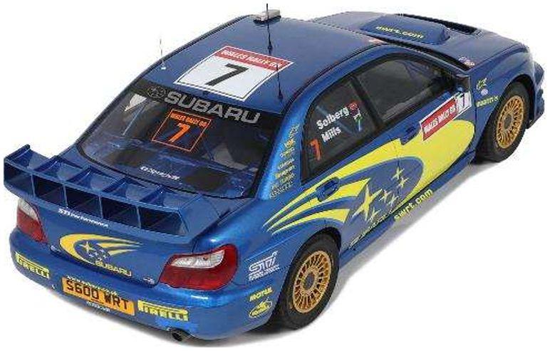 Otto Mobile Club 1:12th Scale Subaru Impreza (S9) WRC Blue P. Solberg Wales Rallye 2003